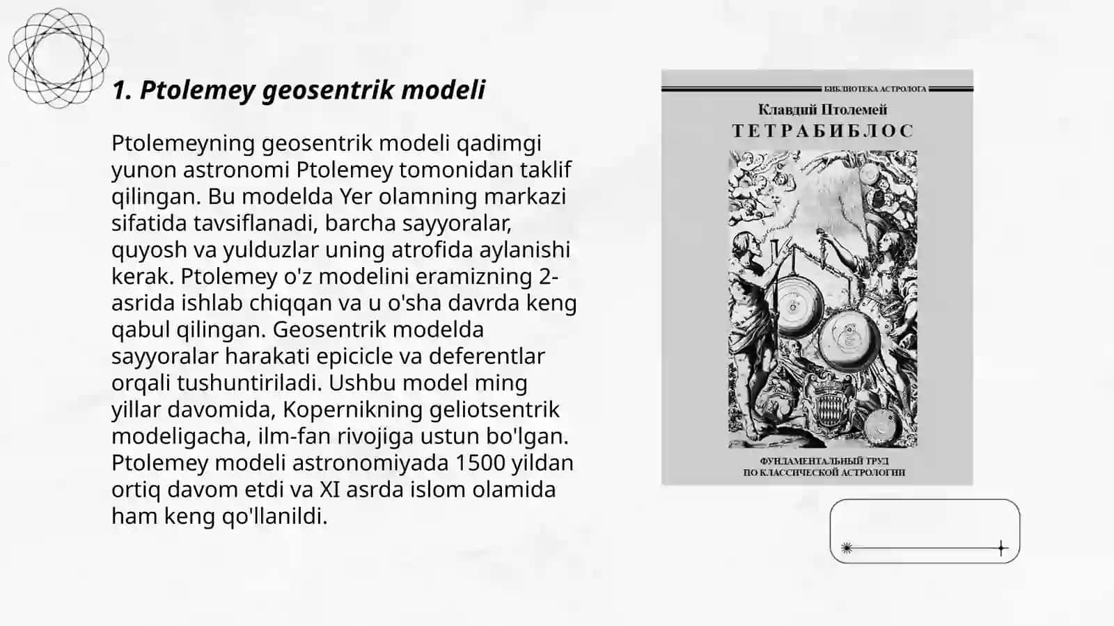 Ptolemey geosentrik modeli 3