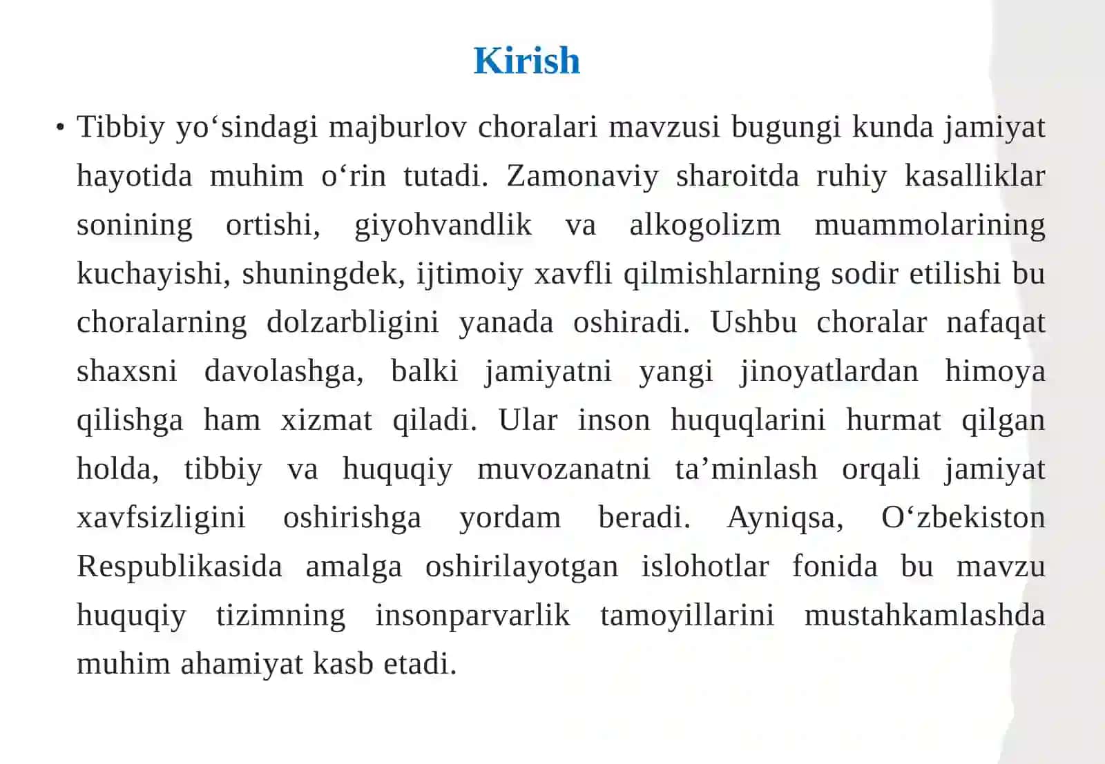 Tibbiy yo‘sindagi majburlov choralari 3