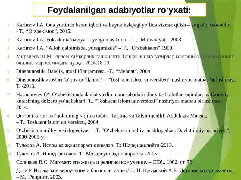 Islomdinimanbalari 3