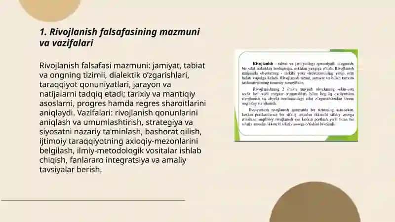 Rivojlanish falsafasi 3