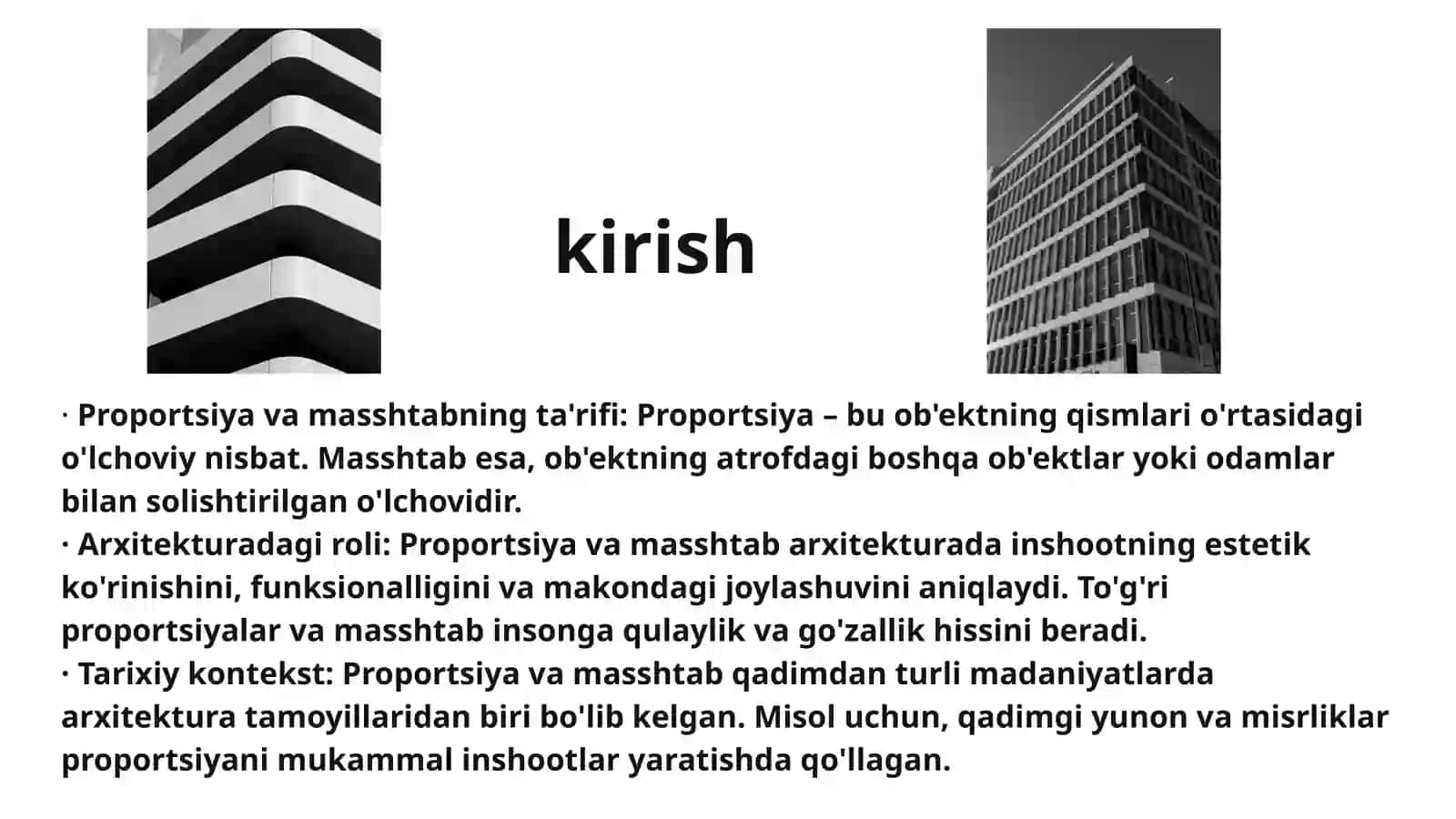 Arxitekturada proporsiya va masshtab 3
