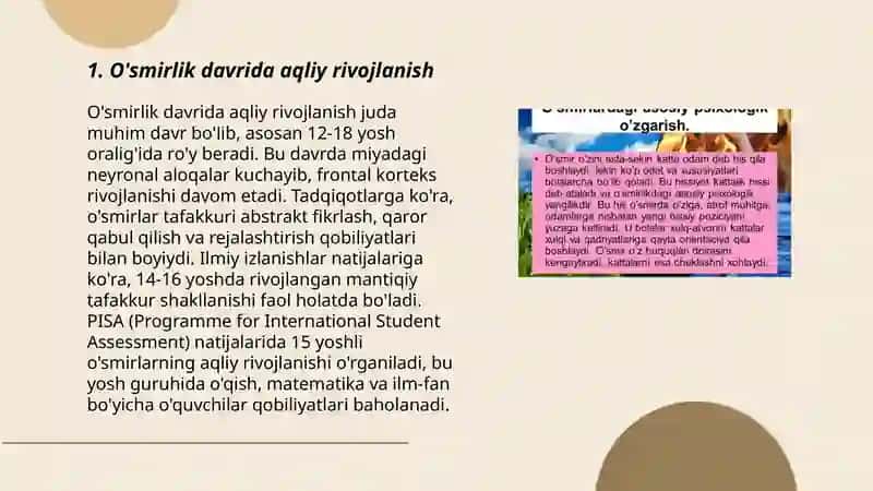 O'smirlik davrida shaxsning rivojlanishi 3