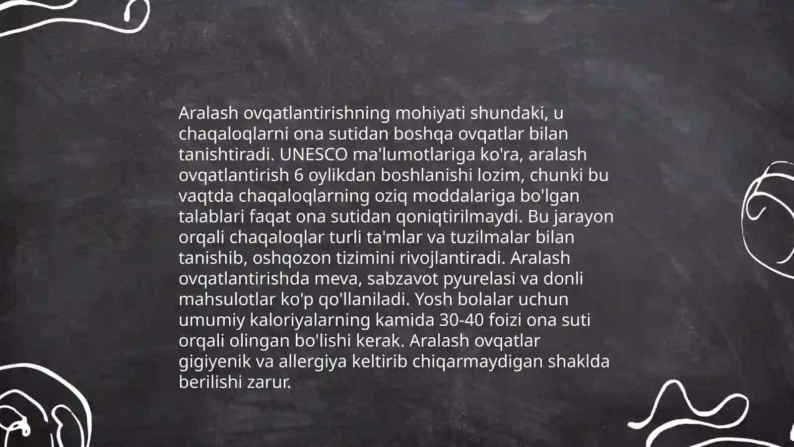 Aralash ovqatlantirish haqida tushuncha 3