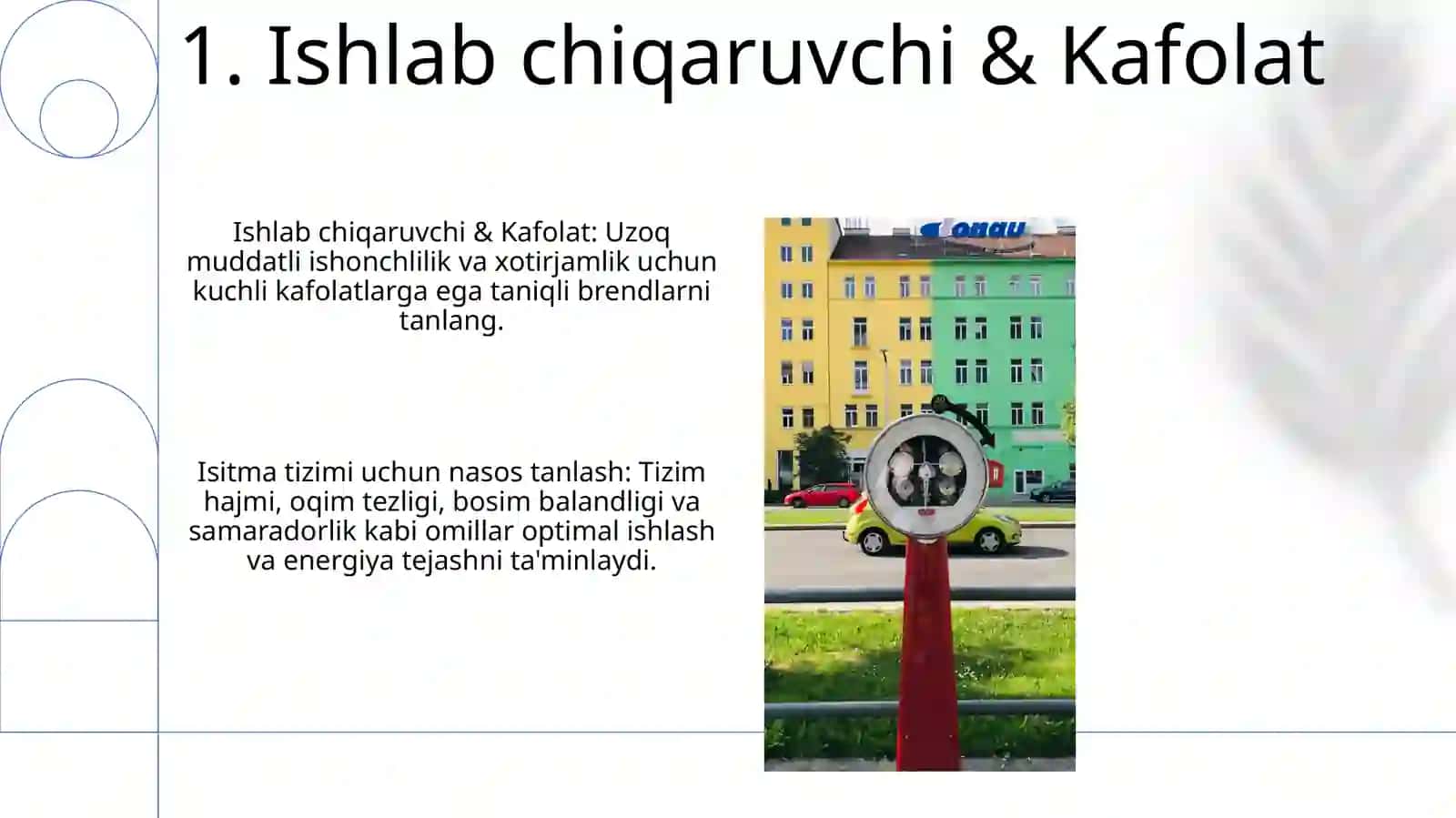 Isitish tizimi uchun nasos tanlash 3