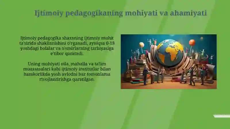 Ijtimoiy pedagogika fanining joriy etilishi 3