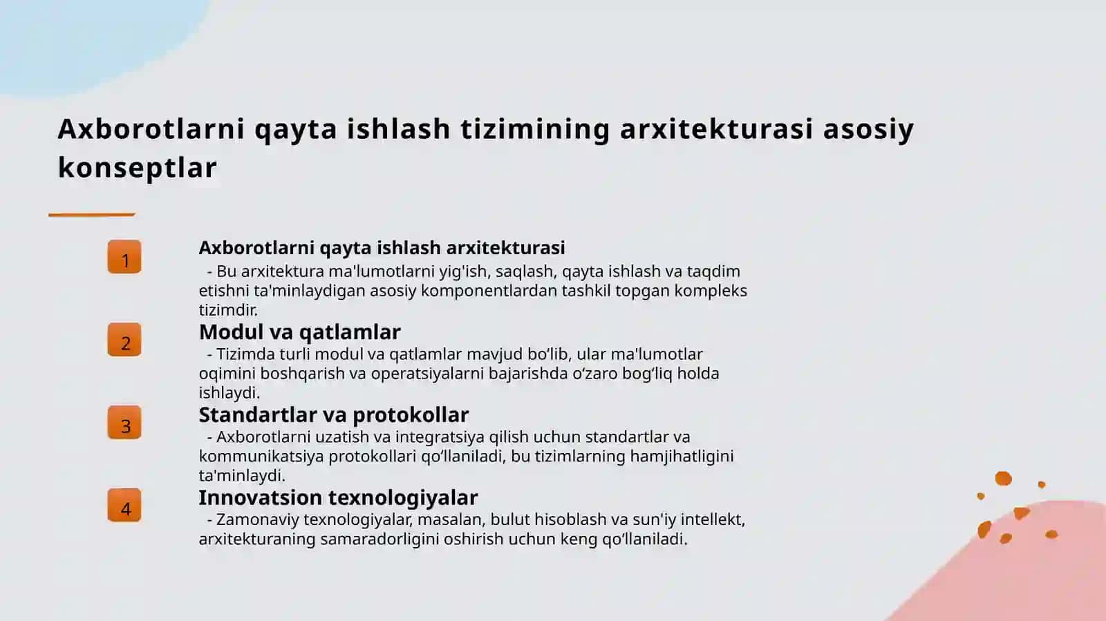 Axborotini qayta ishlash tizimining funksiyanal modeli haqida ma’lumot 3
