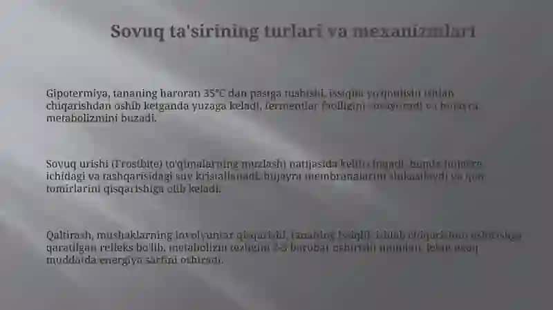 Sovuqolish, kuyish va ularning turlari 3