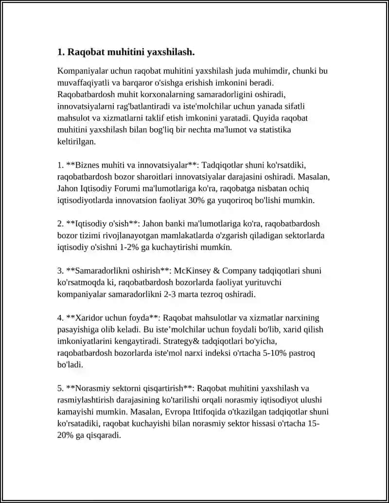 Raqobatni Rivojlantirish va Iste'molchi Huquqlarini Himoq Qilish 3