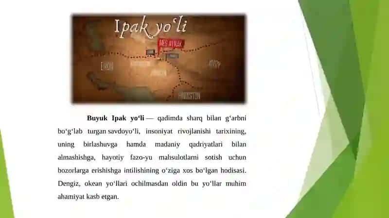 Buyuk Ipak yo’lining shakllanishtarixi 3