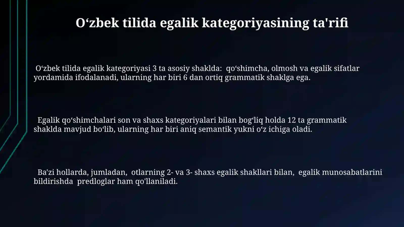 O'zbek tilshunosligida egalik kategoriyasining o'rganilishi 3