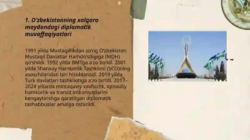 O‘ZBEKISTONNI BUTUN DUNYO TANIMOQDA 3