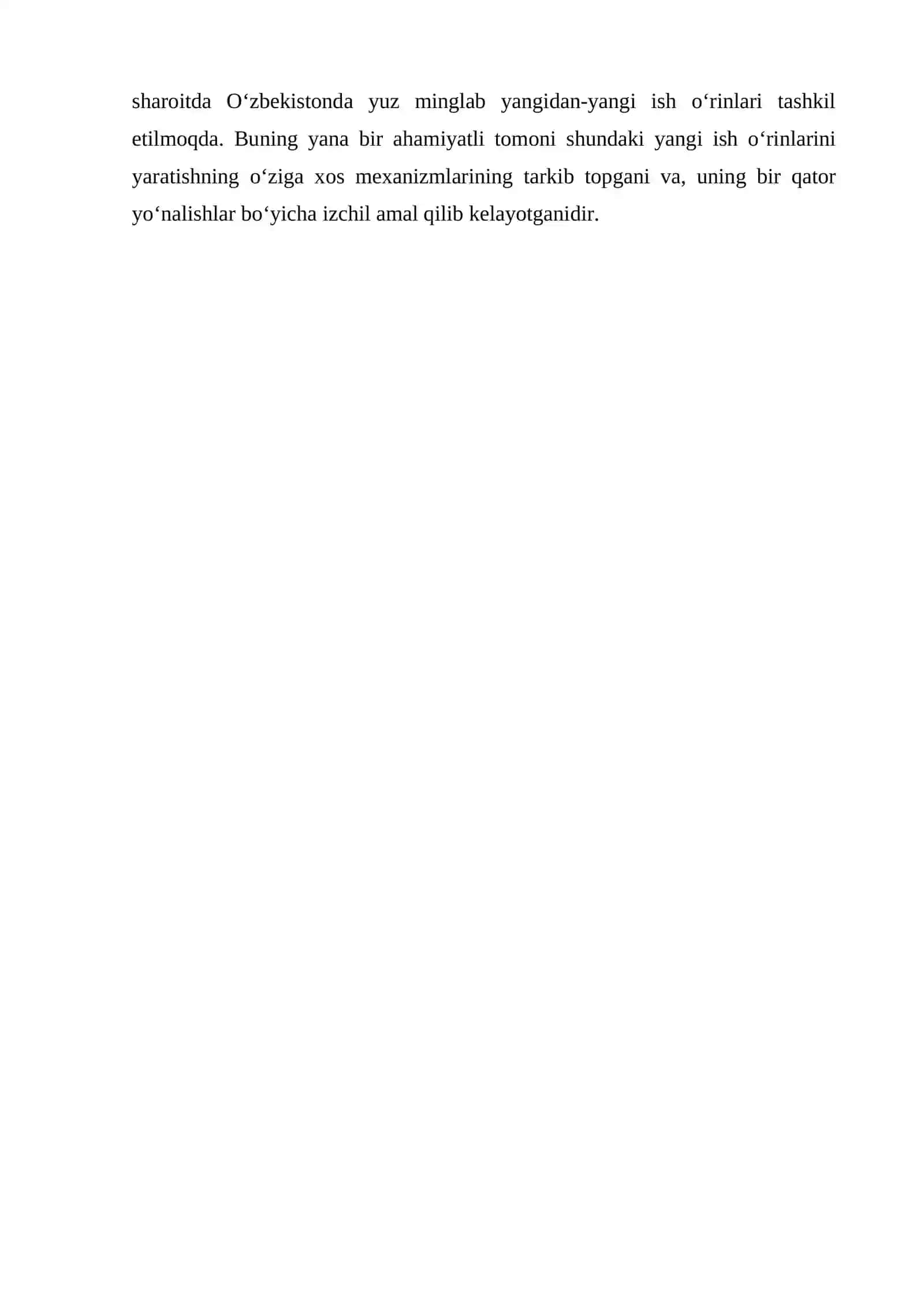 Kichik biznes va xususiy tadbirkorlikning aholini ish bilan ta'minlash va yangi ish o'rinlari yaratishdagi roli 3