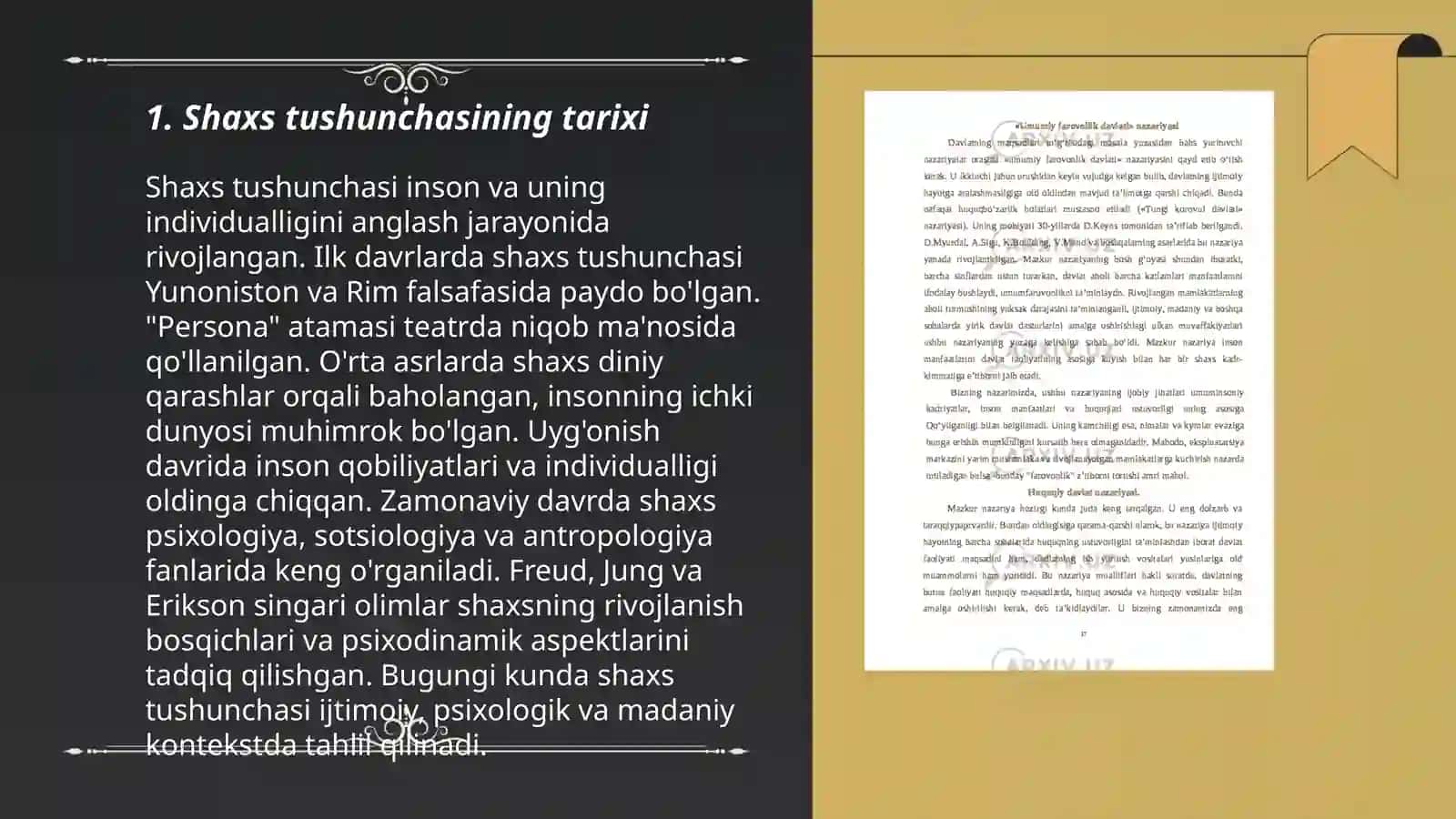Shaxs tushunchasi va uning mohiyati 3
