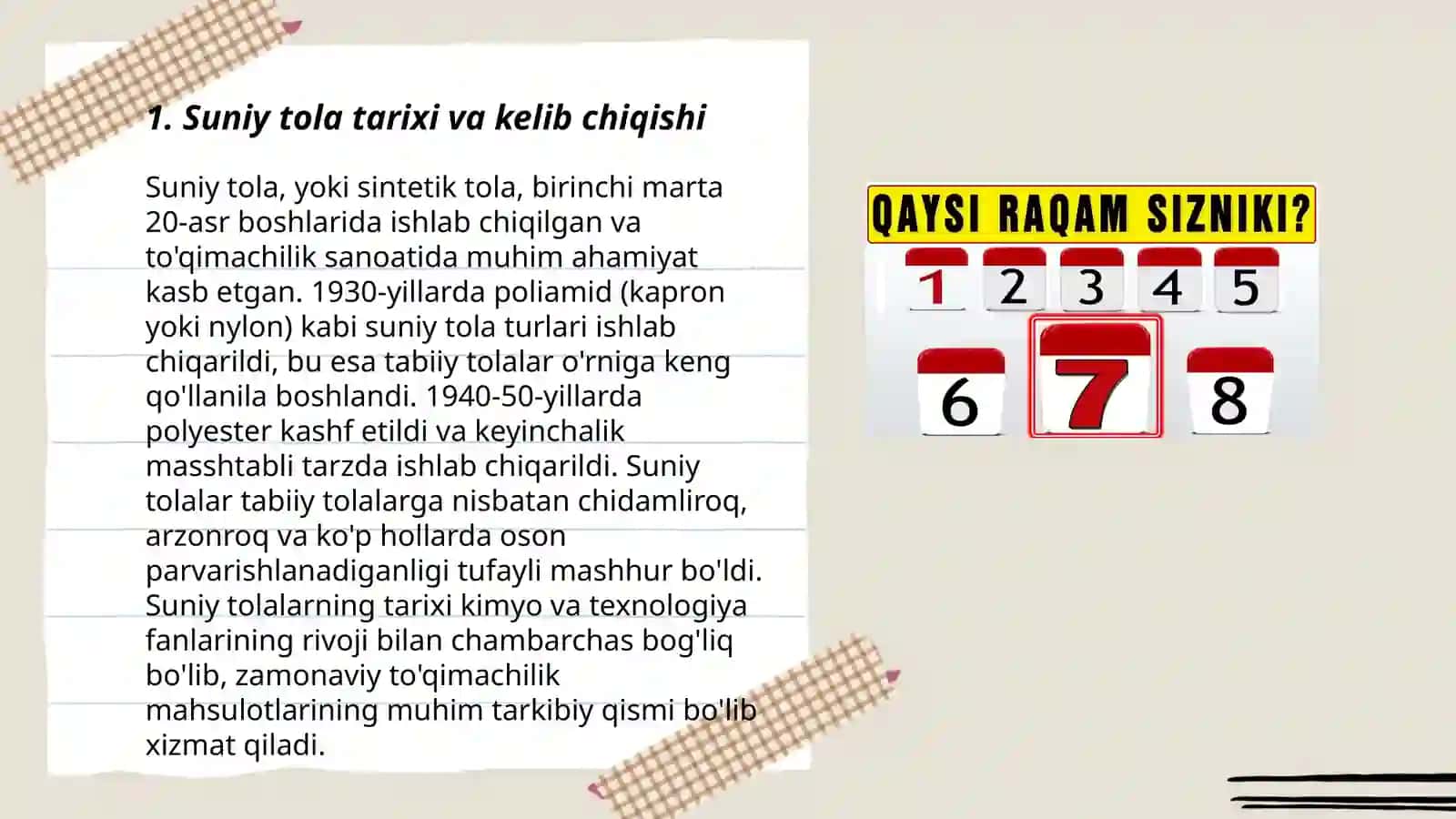 Suniy tola haqida qiziqarli malumotlar 3