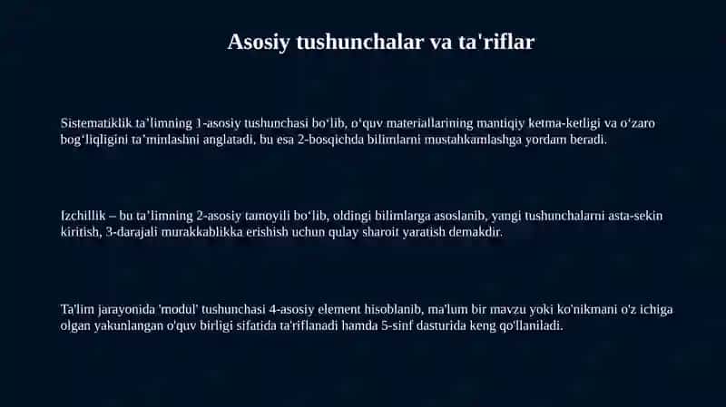 Sistematiklik va izchillik prinsiplari 3