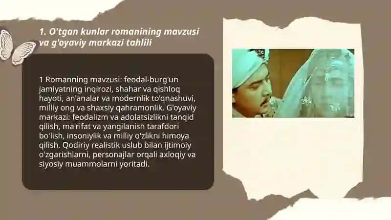 Abdulla Qodiriy "O'tgan kunlar" romani tahlili 3
