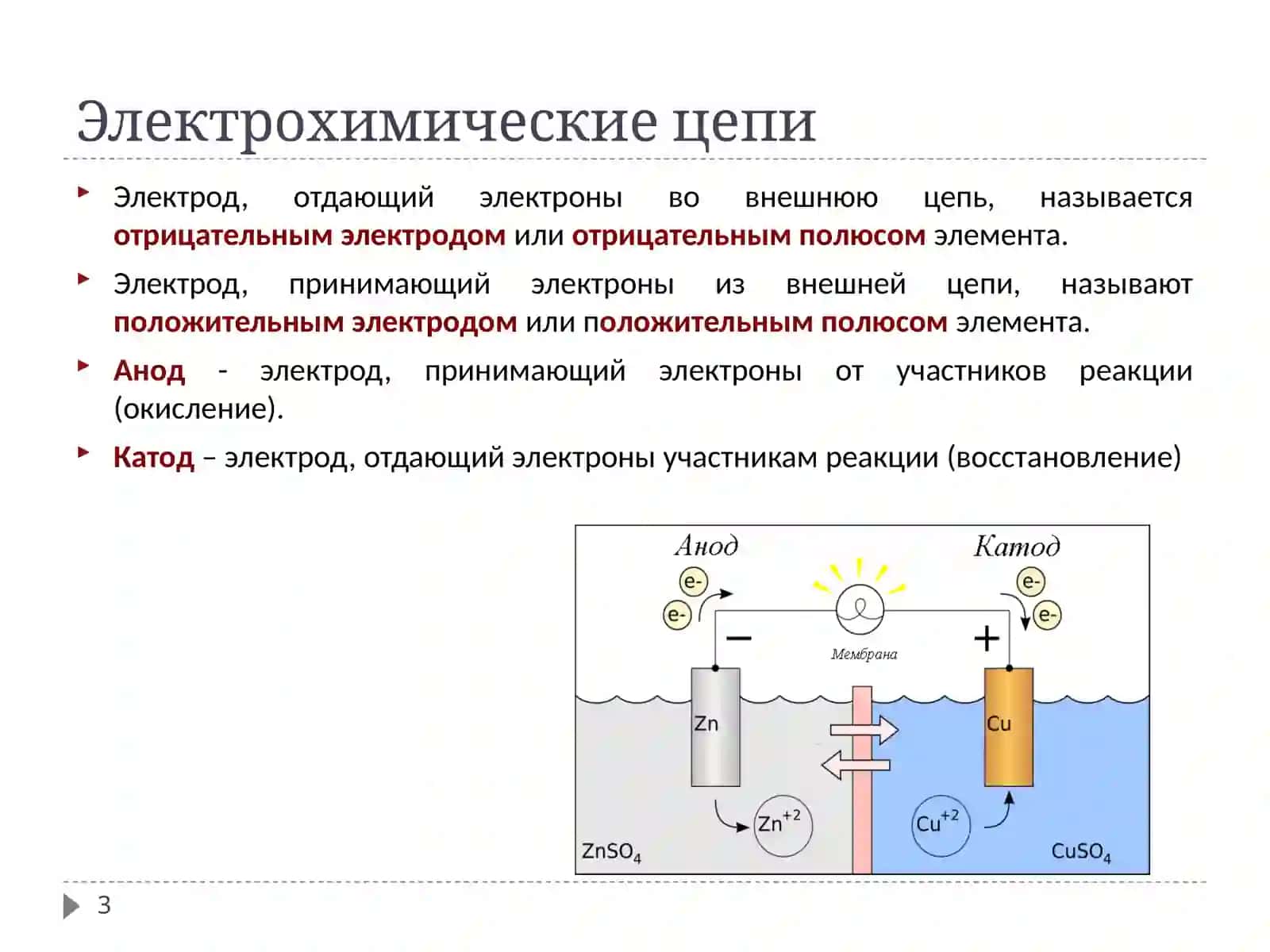 Электрохимическая система 3