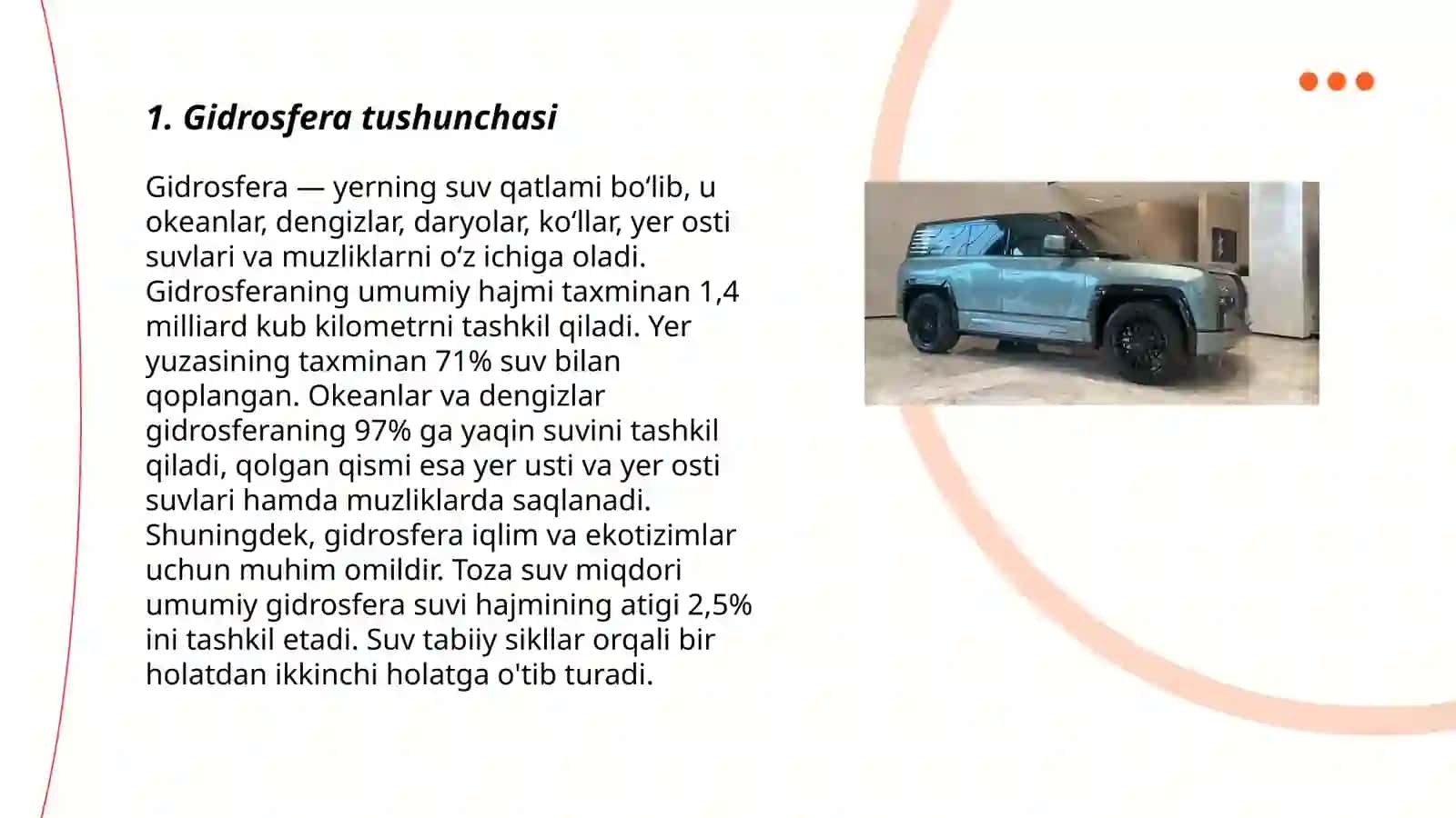 Gidrosferada suv zahirasi 3
