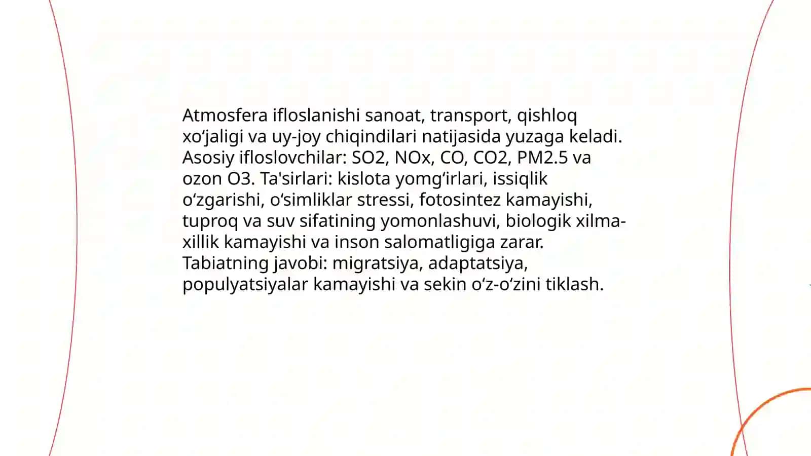 Inson faoliyatining tabiatga tasiri va tabiatning javobi 3