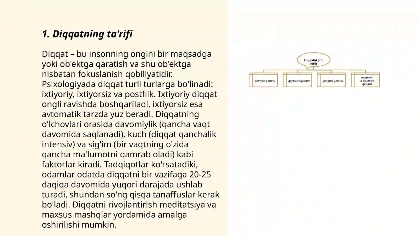 Diqqatning ta'rifi 3