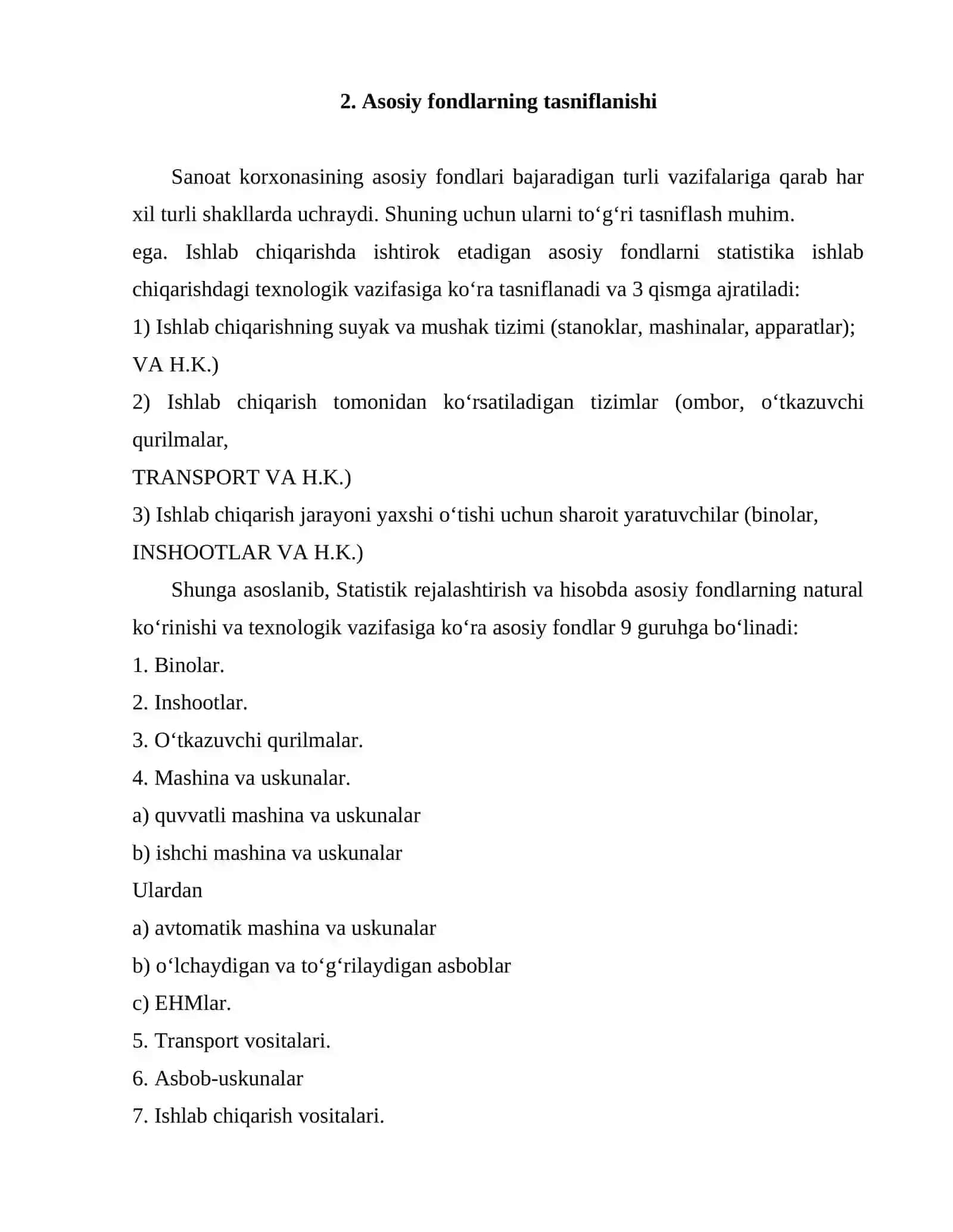 Korxonaning asosiy kapitali statistikasi 3