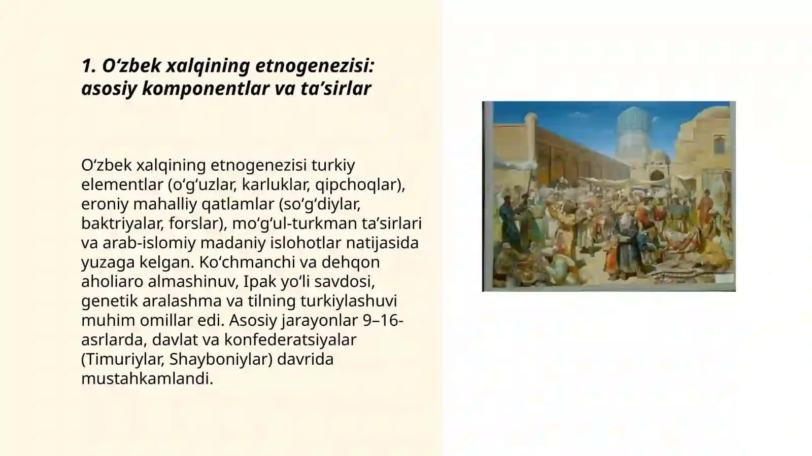 Oʻzbek xalqining shakllanishi tarixi 3