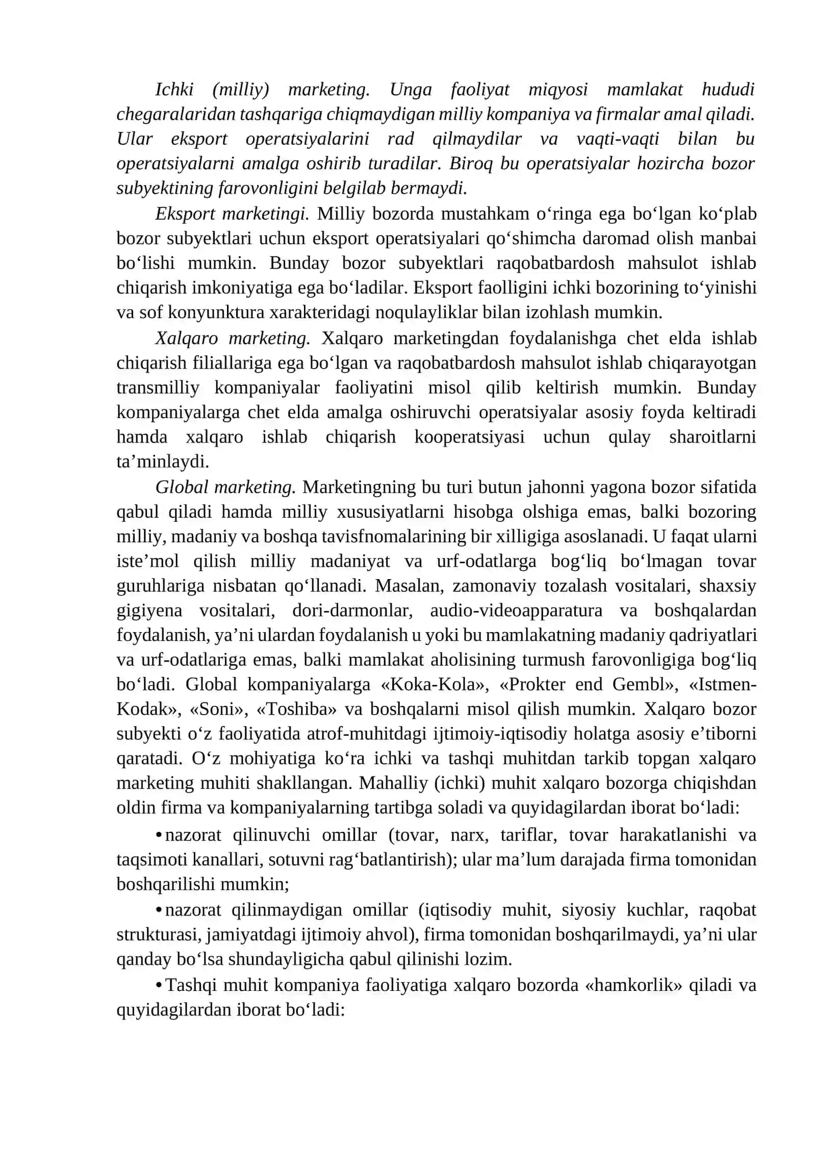 Xalqaro marketing konsepsiyasi 3
