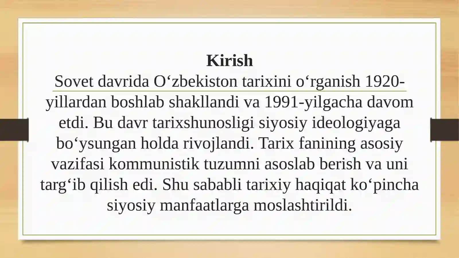 Sovet davri Tarixshunosligida Oʻzbekiston tarixi 3