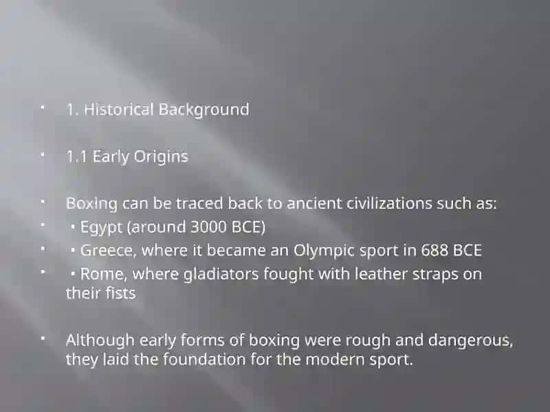 Boxing: History, Discipline, and Cultural Significance 3
