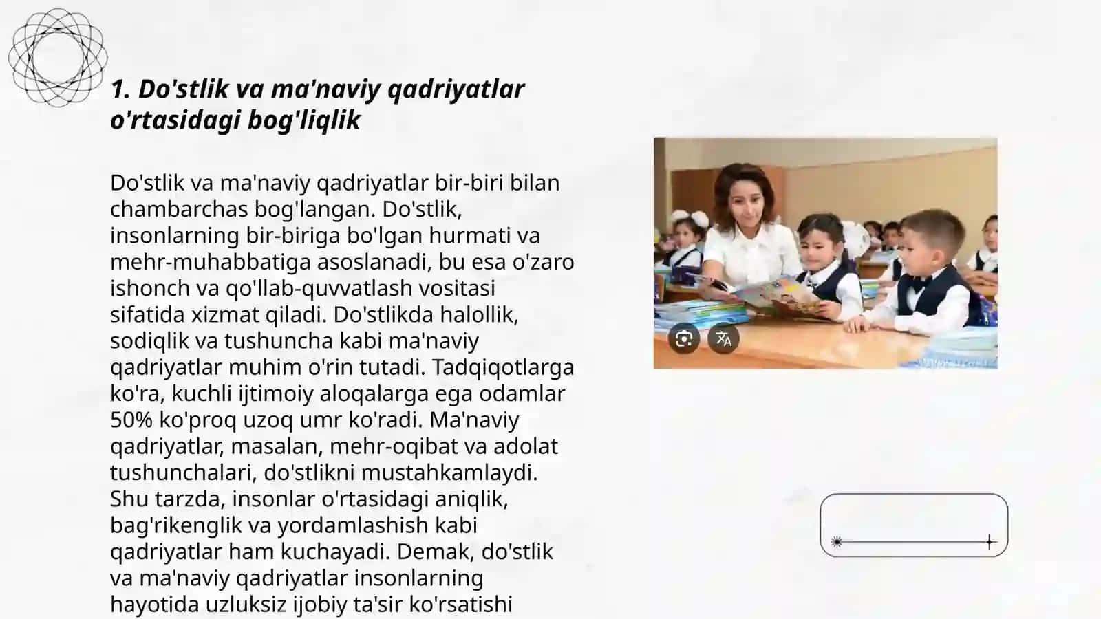 Maʼnaviy-qadriyatlar vositasida do‘stlikni tarbiyalash 3