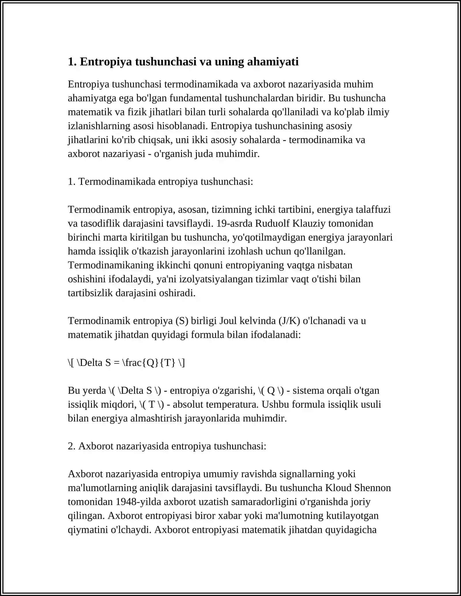 ENTROPIYA VA EKOLOGIYA 3