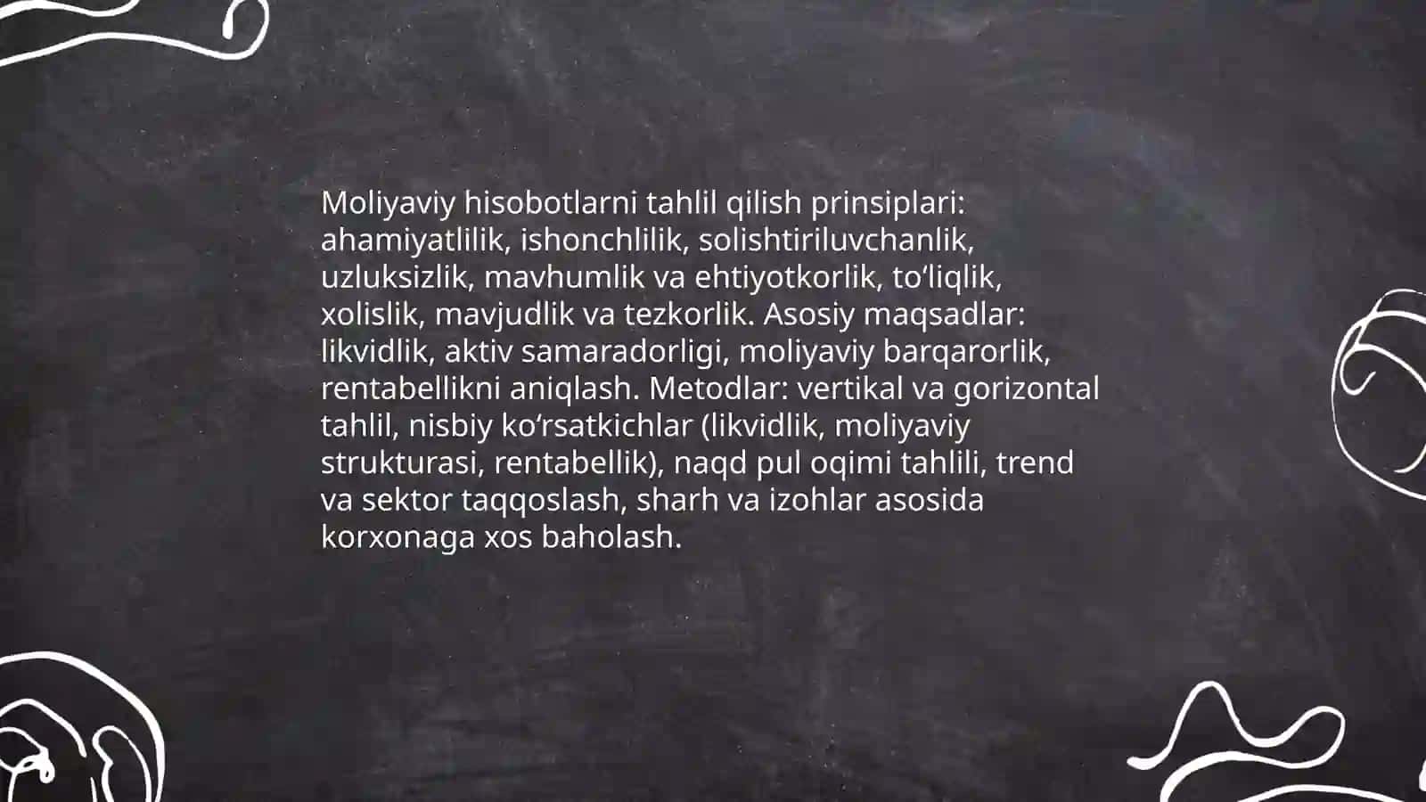 Korxonalar moliyaviy natijalarini tahlil qilish 3