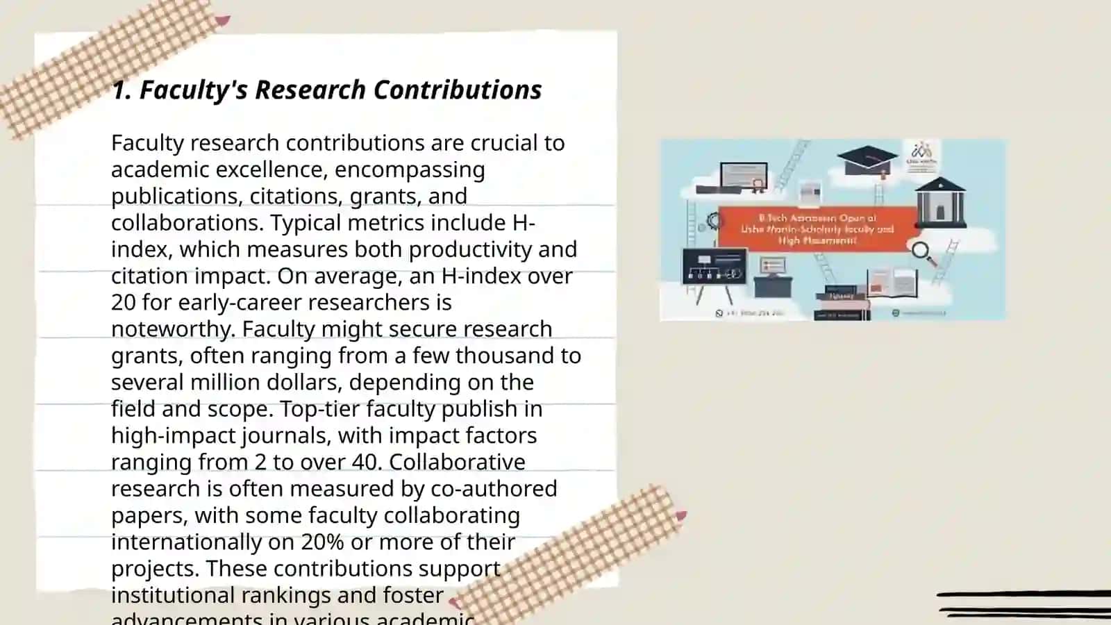 Faculty's Research Contributions 3