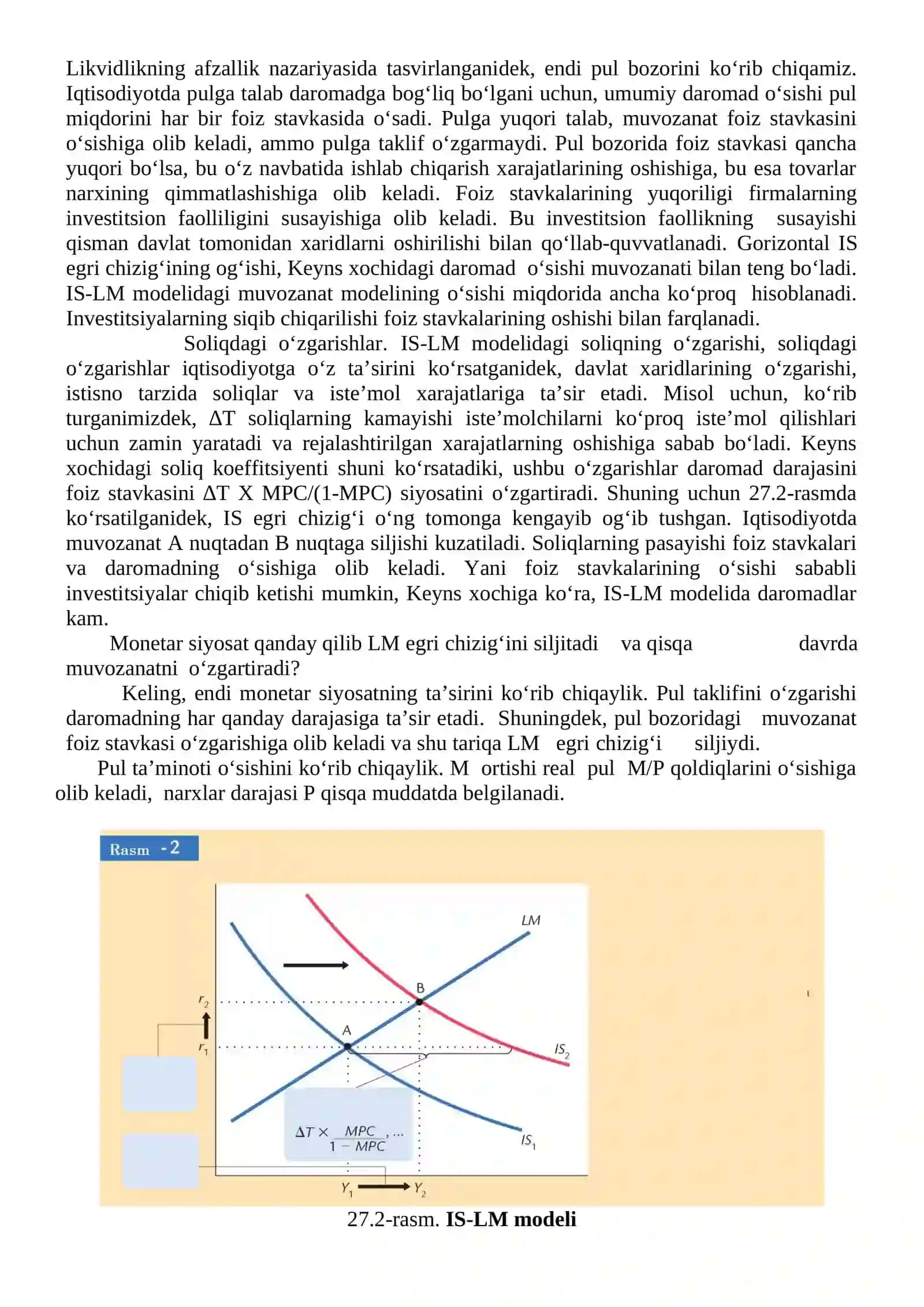 IS-LM MODELI VA UNING QOʻLLANILISHI 3