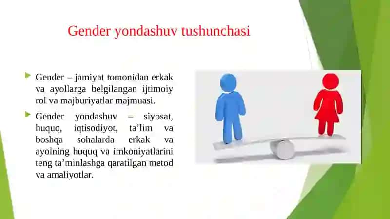 Xuquq va boshqa sohalarda gender yondashuv 3
