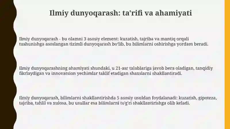 Ilmiy dunyoqarash 3