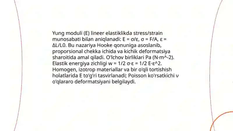 Yung modulini aniqlash 3