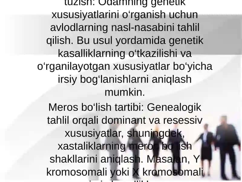 Odam genetikasini oʻrganish usullari 3