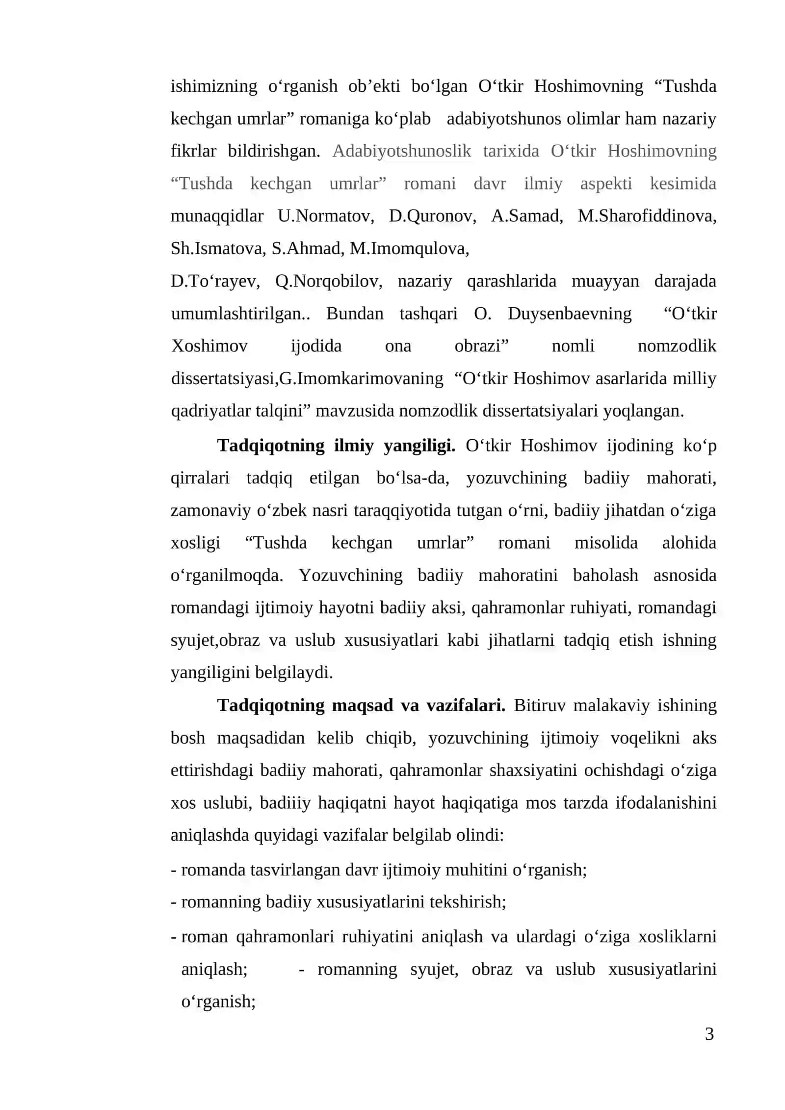 Tushda kechgan umrlar 3