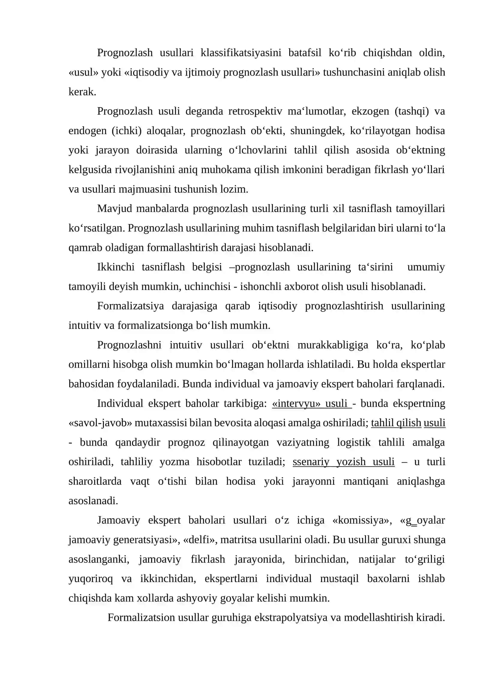 Iqtisodiy va ijtimoiy prognozlash usullari 3