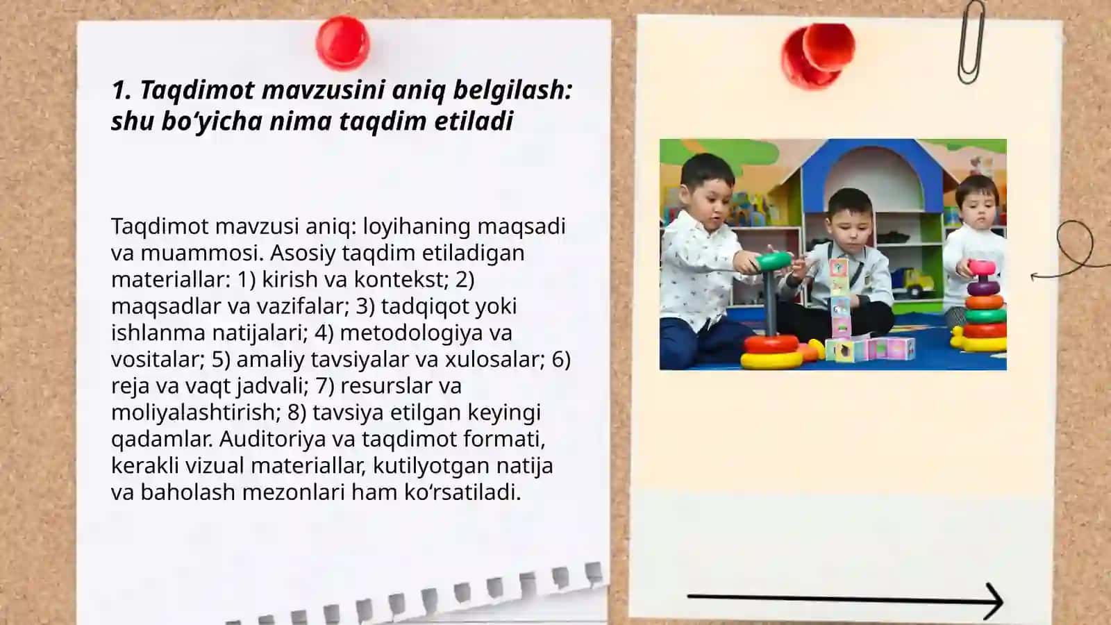 Taqdimot rejasini tuzish 3
