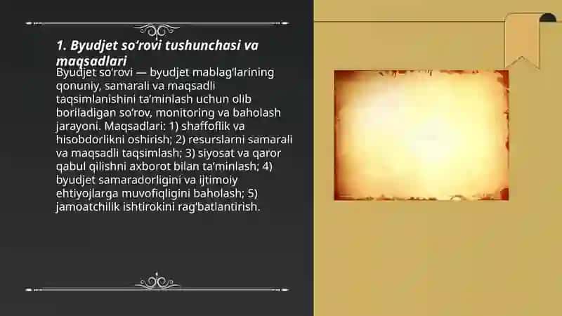 Byudjet soʻrovi mavzusi 3