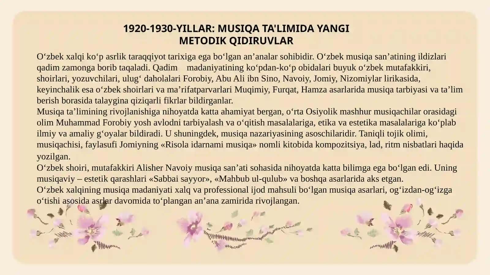 1920–1990-YILLARDA MUSIQA O‘QITISHMETODIKASINING QISQACHA TARIXI 3