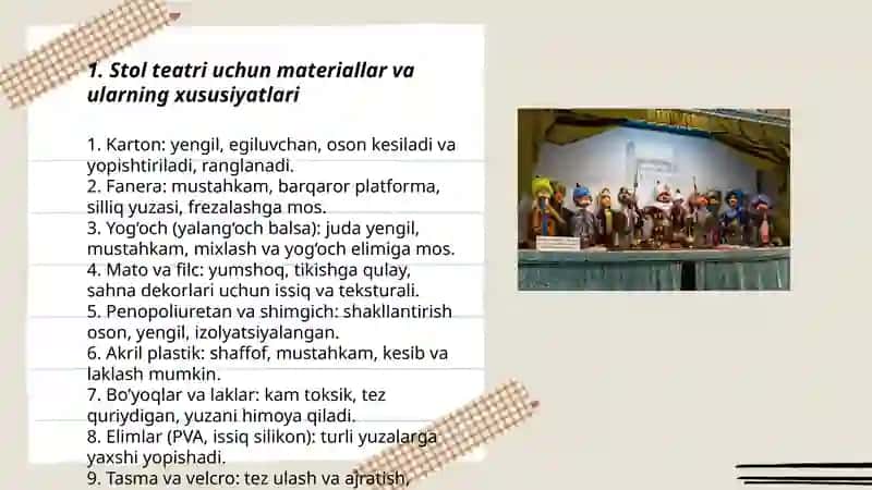 Stol teatri yasash usullari 3