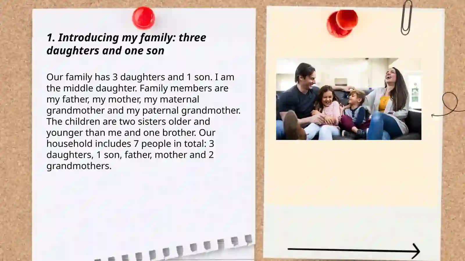 My family mavzusida inglizcha 3