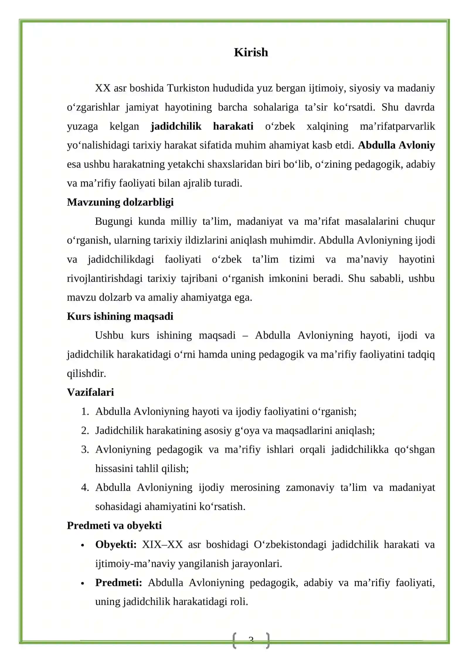 Oʻzbek jadidchiligi: shakllanishi va ijtimoiy-madaniy ahamiyati 3