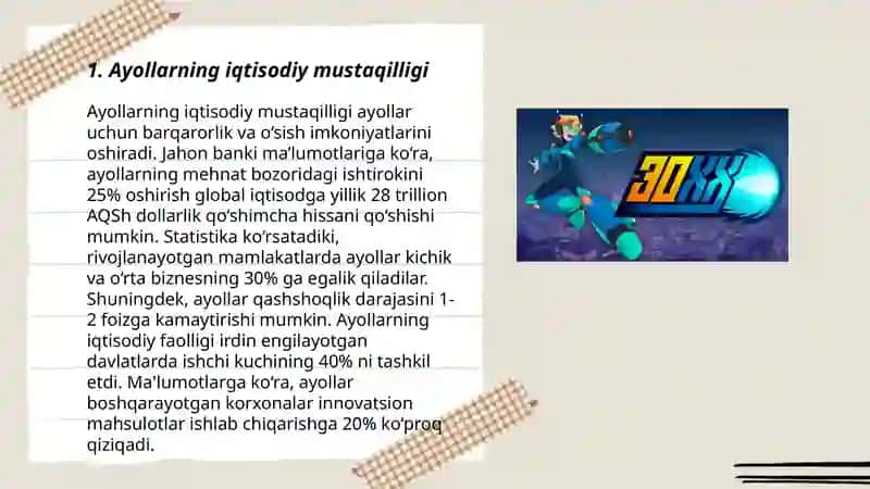 Ayollarning iqtisodiy mustaqilligi 3