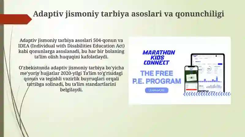 Adaptiv jismoniy tarbiya boʻyicha oʻrgatish usullari 3