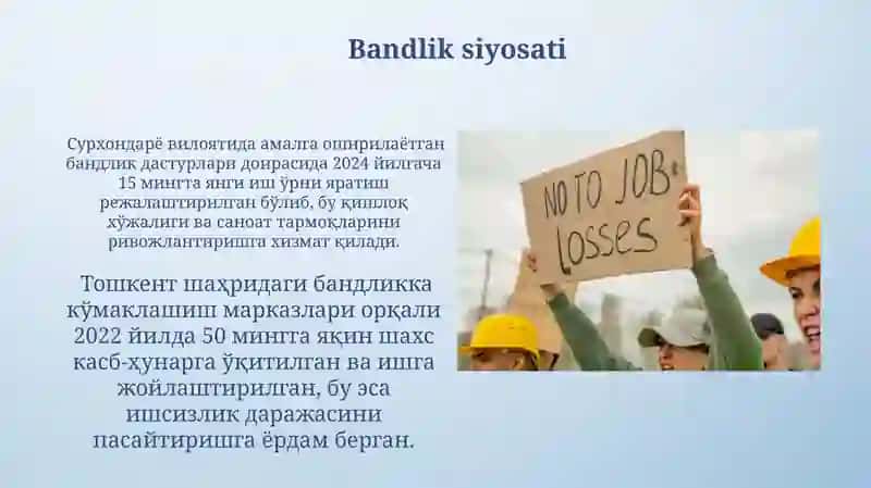 Bandlik va ishsizlik muammolari 3