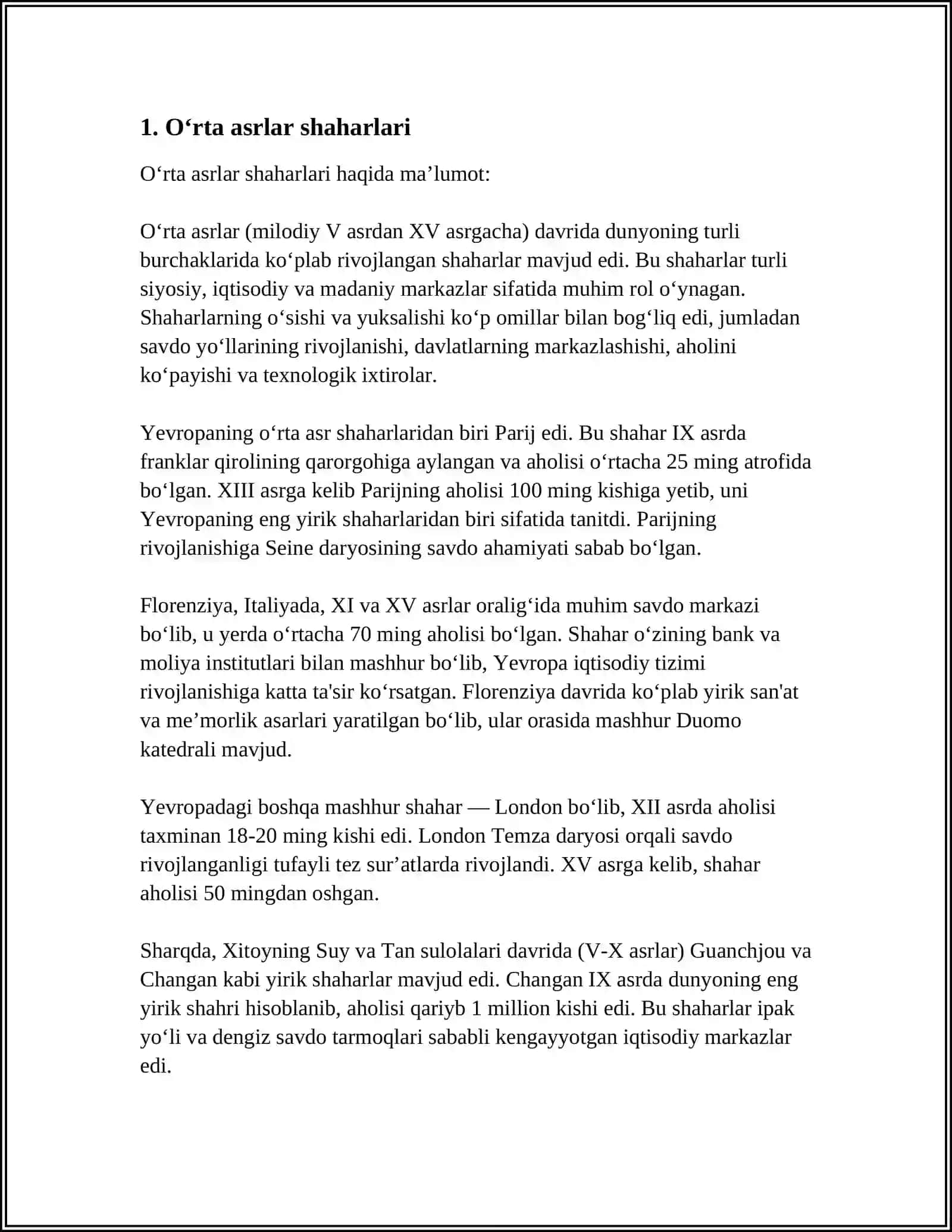 RIVOJLANGAN OʼRTA ASRLAR ARXEOLOGIYASI 3